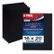 16 X 20 Inch Black Professional Art Canvas Board Panels 6 Pack - 8 Ounce Heavyweight Cotton Acid Free Canvases for Painting Acrylics and Watercolor (1 Case of 6 Single Canvas Painting Panels)